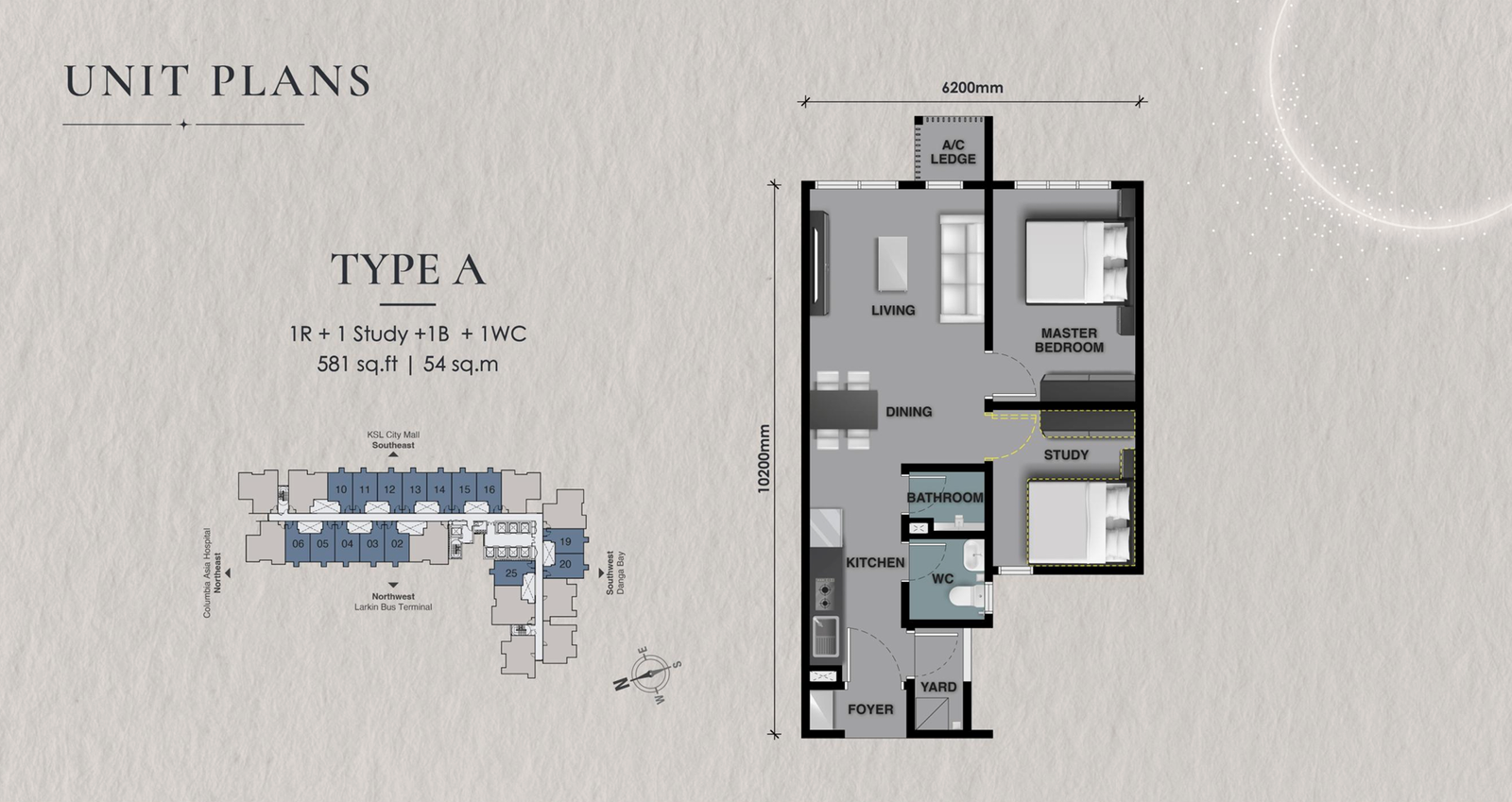 The Celestz serviced residence in Kebun Teh Johor Bahru near JB CIQ view 1